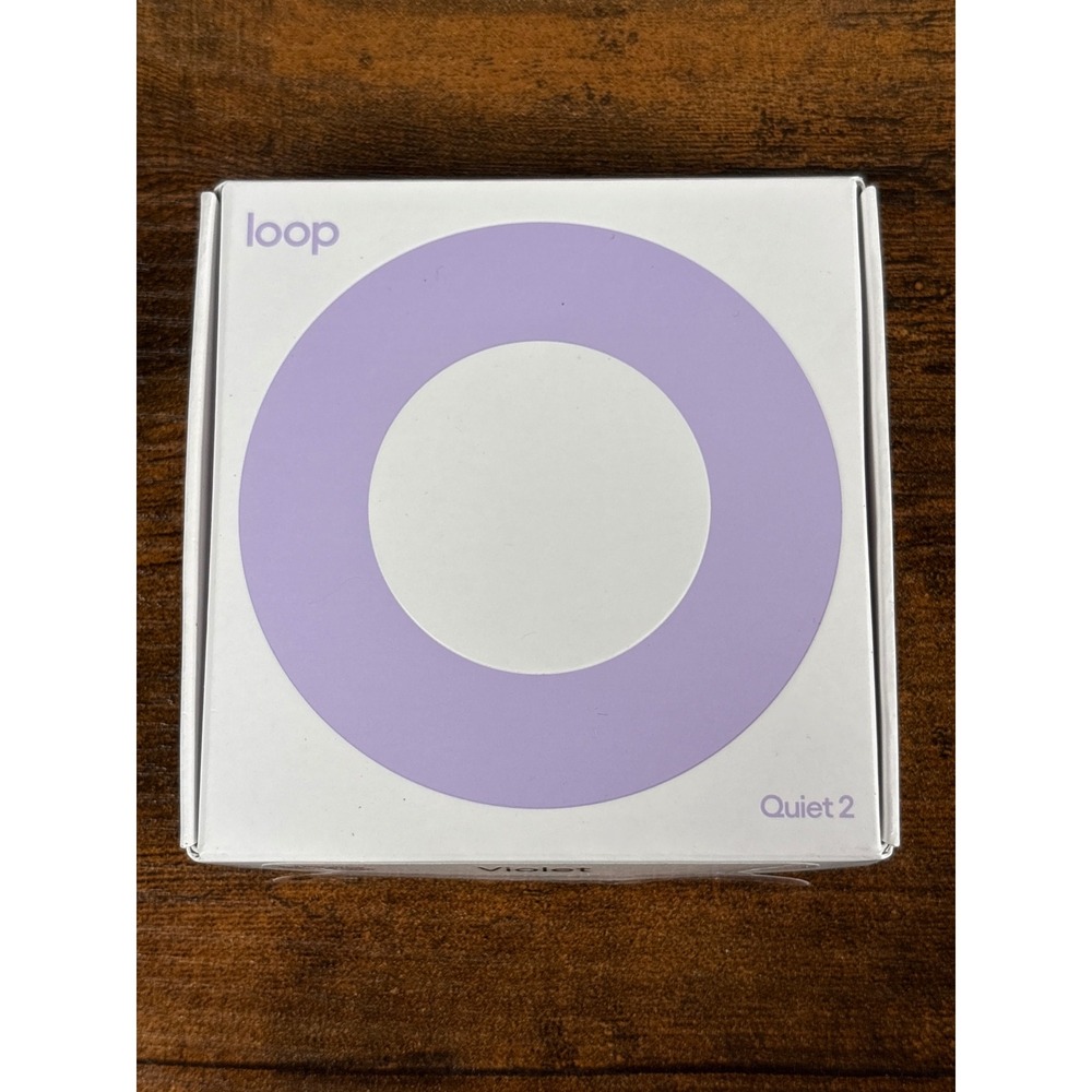 Loop Quiet 2 Noise Reduction Earplugs Violet Reusable Silicone Sleep Focus